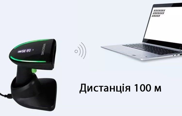Беспроводной сканер штрихкодов 2D/1D MC-S8GBD-PRO. Высокопроизводительный считыватель с базой для подзарядки USB, BlueTooth MC-S8GBD-PRO фото